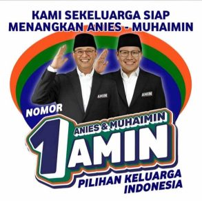Demi Kemenangan AMIN, Rakyat Bikin Spanduk Secara Mandiri