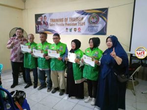 Laksanakan Training of Trainer Pelatihan Saksi Tim 100 Bakorsi Kalsel.