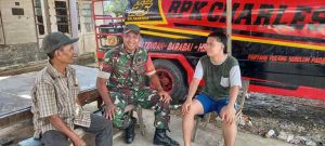 Jaga Hubungan Baik Dengan Warga Binaan, Babinsa Kodim 1002/HST Lakukan Komsos