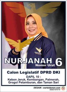 Perempuan Betawi, Nurjanah, Maju Sebagai Caleg DPRD DKI Dapil 10 dengan Nomor Urut 6 di Pemilu 2024