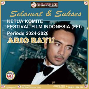 Aktor Ario Bayu Ketua Komite Festival Film Indonesia (FFI) periode 2024-2026 Gantikan Reza Rahadian