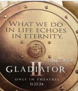 GLADIATOR 2, Tayang November 2024