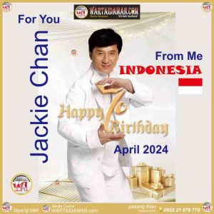 70 tahun Jackie Chan di April 2024