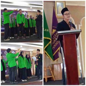 Dr. Misbah Fikrianto ajak Mahasiswa Kritis Menghadapi Persoalan Bangsa Lantik Organisasi Kemahasiswaan di Lingkungan FKIP UIA