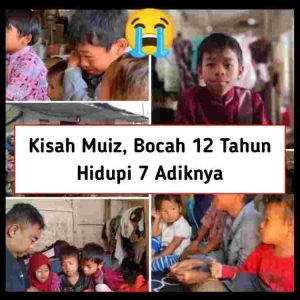 Kisah Muiz Bocah 12 Tahun Hidupi 7 Adik, Jam 3 Pagi Bangun Siap-siap Jualan Cakue