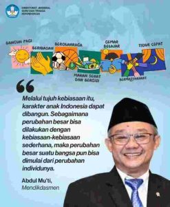 7 Kebiasaan, Karakter Anak Indonesia yang Akan Melakukan Perubahan Besar