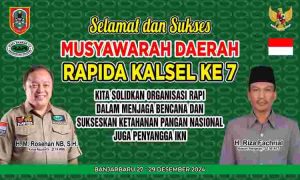 Rudiyani: Perwakilan pengurus RAPI 13 Kabupaten Kota Kalimantan Selatan, ikuti Musyawarah Daerah Rapida Kalsel Ke 7.