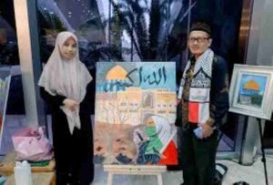 Novel, Mahasiswi Shuffah Al-Quran, Melukis Rumah Sakit Ibu dan Anak Gaza