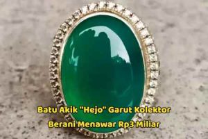 Batu Akik Hijo Garut: Ditawar Rp3 Miliar, Yudi Nugraha Lasminingrat Tetap Pilih Untuk Dilestarikan
