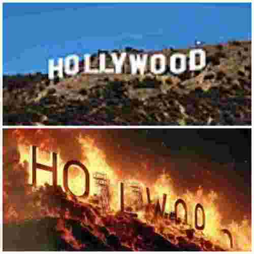 Kebakaran Los Angeles, Azab & Hoax