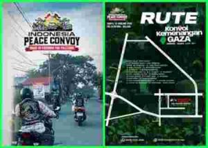 RUTE INDONESIA PEACE CONVOY DI JAKARTA
