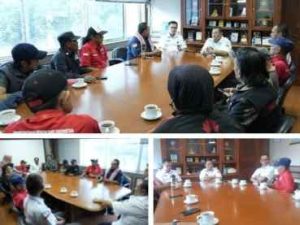 Silahturahmi kawan kawan jurnalis Jakarta Utara, Diterima langsung oleh wakil walikota dan kominfo