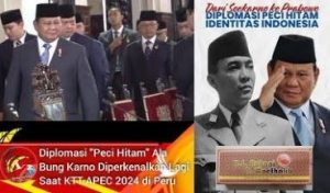 Diplomati Peci Hitam Ala Bung Karno