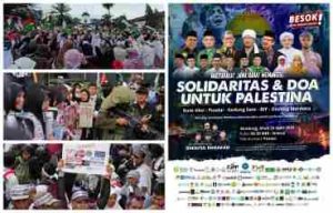 Puluhan Ribu Warga Jawa Barat Berdoa untuk Gaza di Gedung Sate
