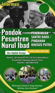 KH Ibnu Mulkan : Ayo Mondok Di Pesantren Nurul Ibad Lubang Buaya