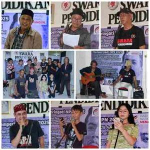 Penyair, Pelajar, Aktivis dan Jurnalis Kompak Peringati Hari Puisi Nasional dan Hardiknas 2025 di Kota Depok