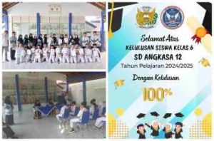 Alhamdulilah Kelas 6 Tahun Ajaran 2024/2025 SD Angkasa 12 Halim Lulus 100%