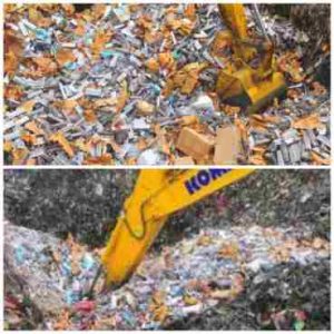 Pemusnahan Rokok Ilegal Di Kudus Jawa Tengah