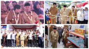 Serentak se-Indonesia, Gubernur H. Muhidin dan Wagub Hasnuryadi Lakukan Peresmian Bangunan Koperasi Desa Merah Putih Indrasari Martapura