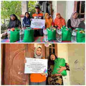 PLN Indonesia Power UBP Kamojang Gandeng Rumah Zakat Salurkan Bantuan Sembako untuk Korban Pergeseran Tanah di Purwakarta