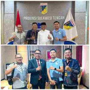 Daeng Lukman, S.H., Ketua Departemen Pertanian GARDA PRABOWO, diterima Gubernur Sulawesi Tengah