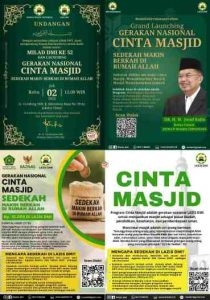 Jusuf Kalla, Ketua Umum Dewan Masjid Indonesia, Luncurkan Gerakan Nasional Cinta Masjid