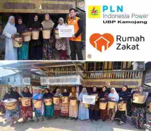 PLN Indonesia Power UBP Kamojang bersama Rumah Zakat Salurkan Bantuan untuk Korban Banjir di Bantaeng