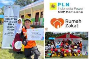 PLN Indonesia Power UBP Kamojang dan Rumah Zakat Gelar Layanan Dukungan Psikososial untuk Anak Penyintas Gempa Poso