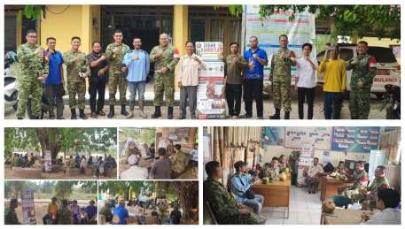 Hari kedua, Pasis Dikreg Sesko TNI LVI berikan Penyuluhan Karhutla di Desa Hanjak Maju, Pulang Pisau